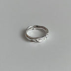 Offener Ring mit Rüschen 