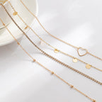 Herz Strass 4 Stück Taillenkette 