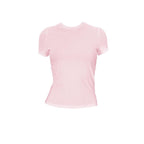 Solid short sleeve crewneck top