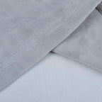 Top in rete trasparente con spacchi arricciati, maniche lunghe e perline 