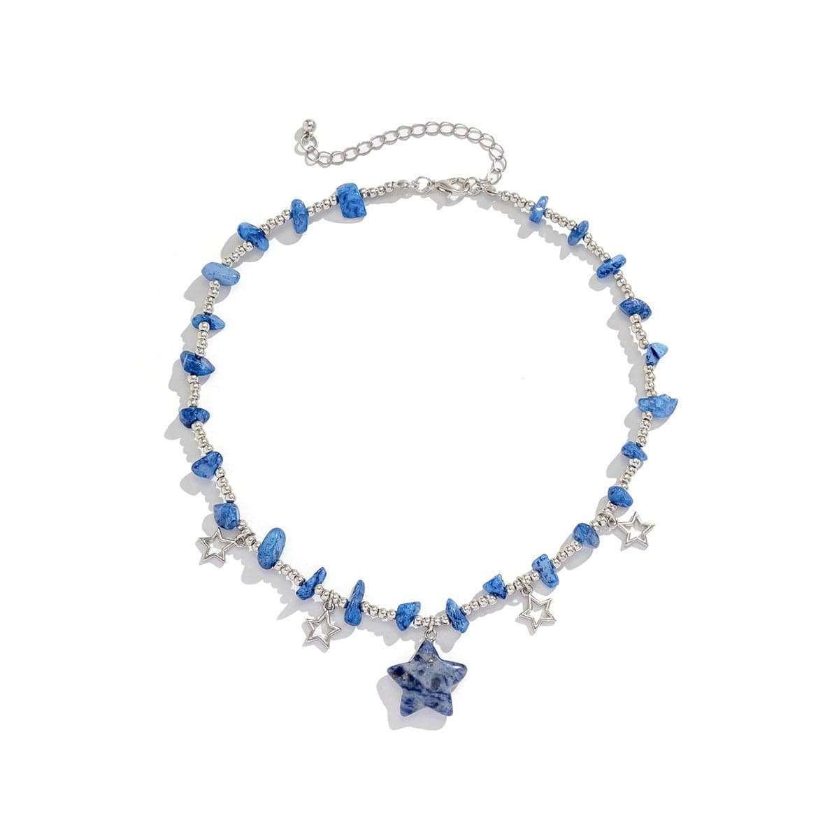 Star Stone Beaded Choker Necklace