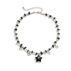 Star Stone Beaded Choker Necklace