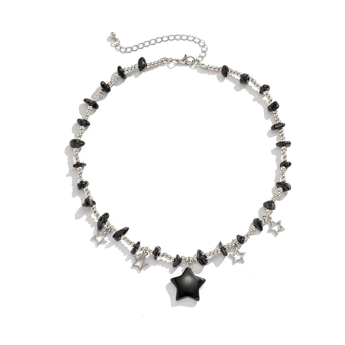 Star Stone Beaded Choker Necklace