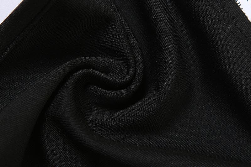 Rückenfreies Hosenset zum Selbstbinden mit Neckholder und Blumenapplikation