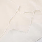Top a tubino in chiffon arricciato, con cerniera e schiena scoperta 