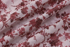 Abito lungo senza maniche con scollo a V e schiena scoperta a contrasto con stampa floreale in chiffon 