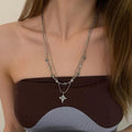 Star Irrgular Pendant 2 Pcs Choker Necklace