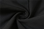 Mesh patchwork bustier gloves halter backless ruched crop top