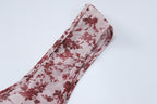 Abito lungo senza maniche con scollo a V e schiena scoperta a contrasto con stampa floreale in chiffon 