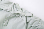 Ruched pocket cargo solid low rise maxi skirt