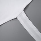 Halter backless solid self tie top