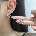 Stone Multicolor Butterfly Earrings
