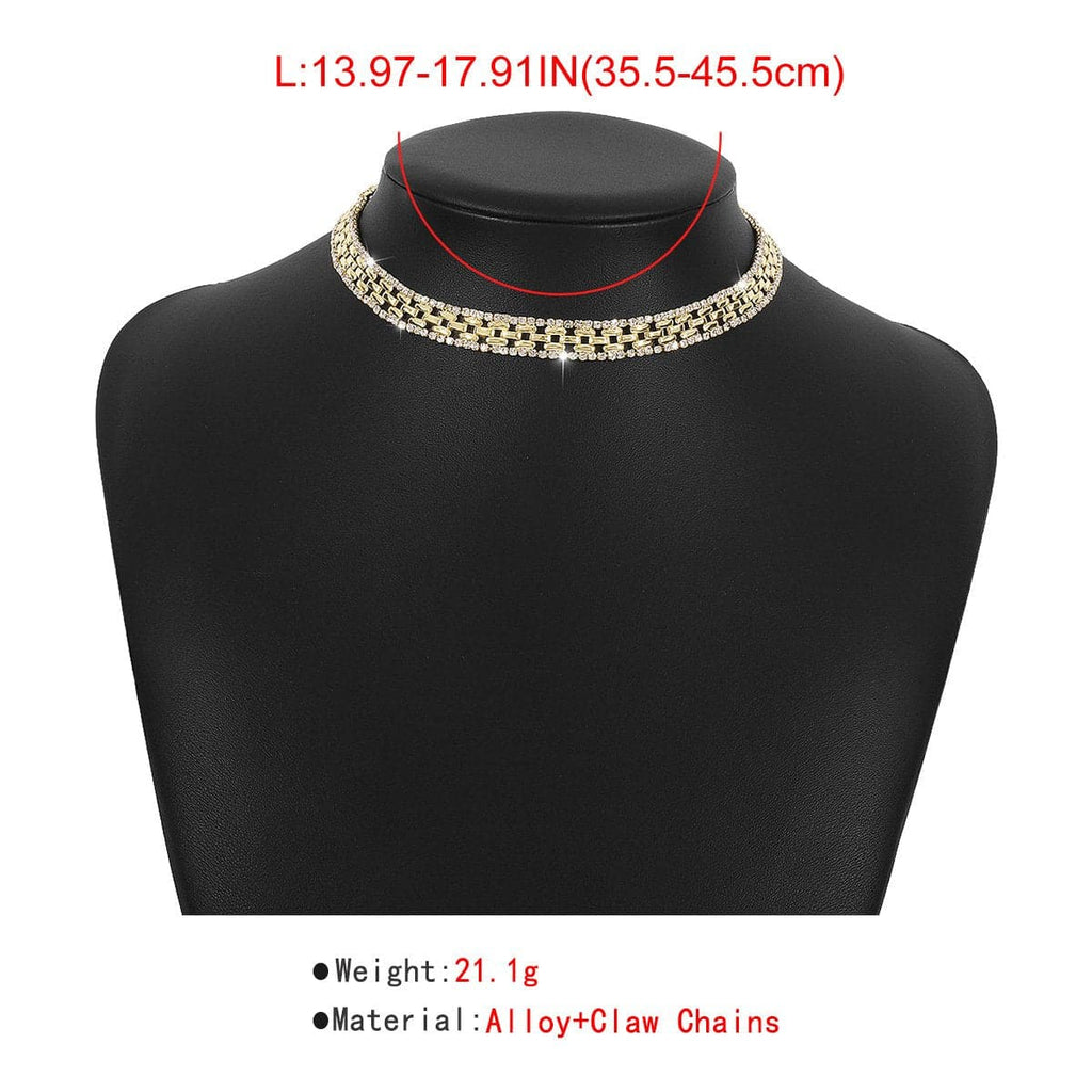 Rhinestone Choker Necklace