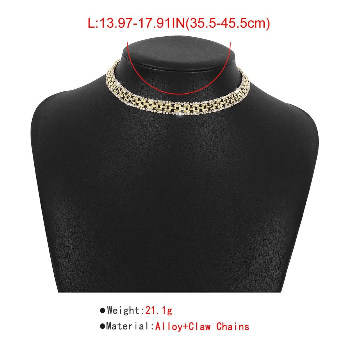 Rhinestone Choker Necklace