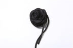 Halter self tie hollow out flower applique backless bowknot bodysuit