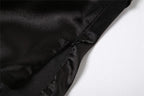 Top a tubino con cerniera e scollo a cuore in patchwork di pizzo 