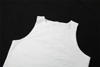 Top corto in due pezzi con scollo a giro e spalle scoperte a contrasto