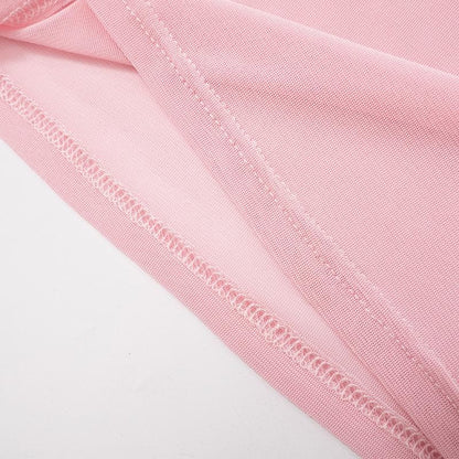 Sheer mesh see through bowknot sleeveless crewneck top