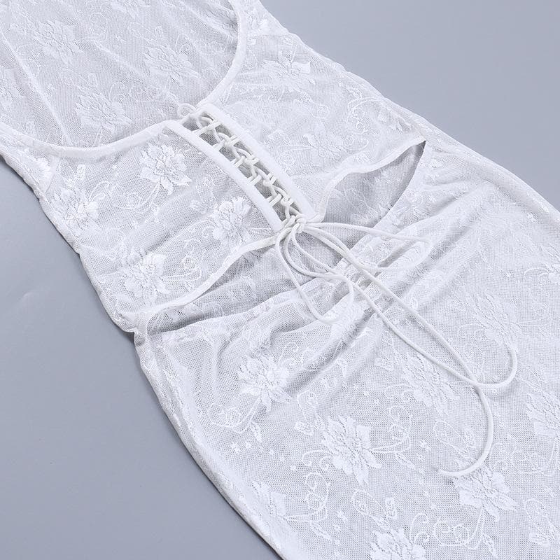 Lace halter cap sleeve ruched corset lace up solid mini skirt set