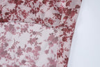 Abito lungo senza maniche con scollo a V e schiena scoperta a contrasto con stampa floreale in chiffon 