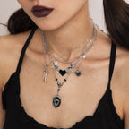 Heart Pendant Chain 5 Pcs Necklace