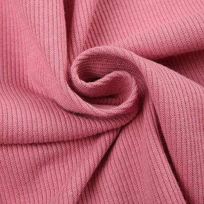 Sleeveless crewneck ribbed heart pattern contrast top