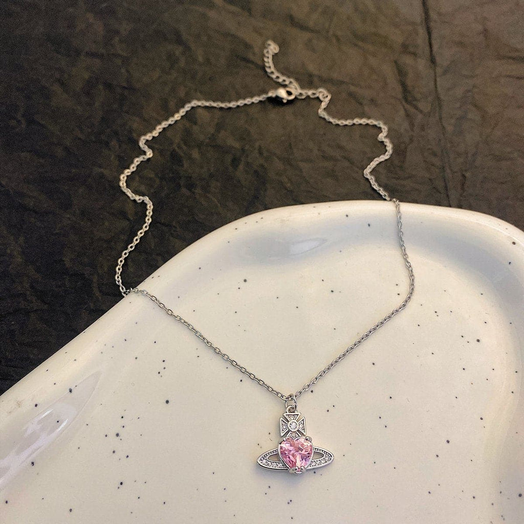 Stone Pendant Choker Necklace
