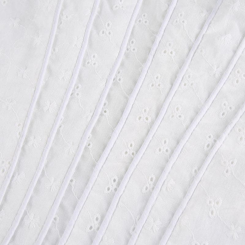 Camisole mit Reißverschluss und einfarbiger Schleifenapplikation 