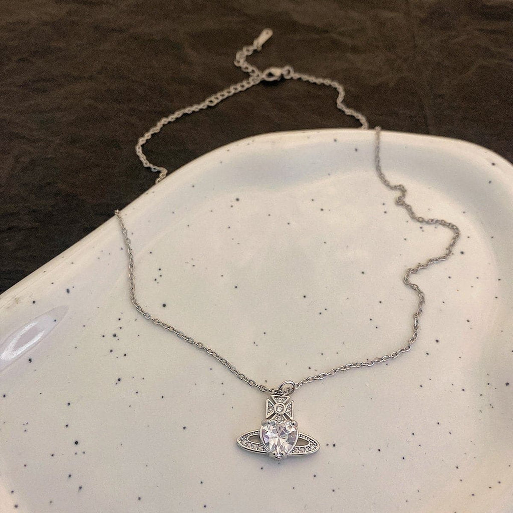 Stone Pendant Choker Necklace
