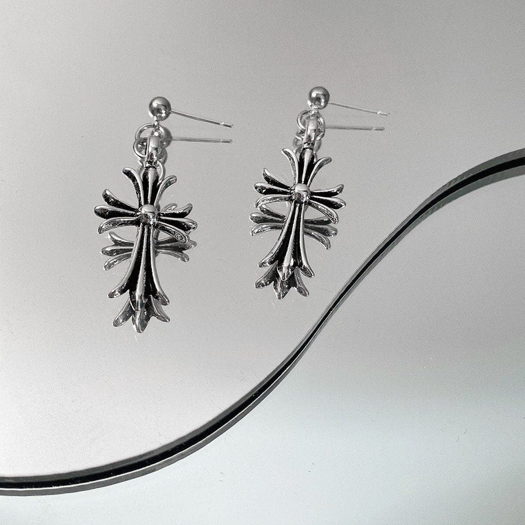 Cross Pendant Earrings