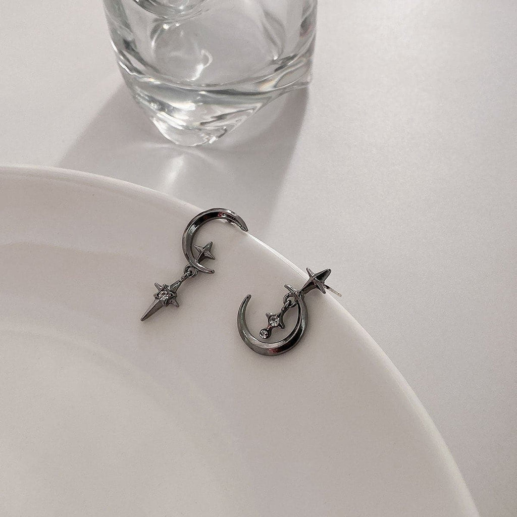 Moon Pendant Earrings