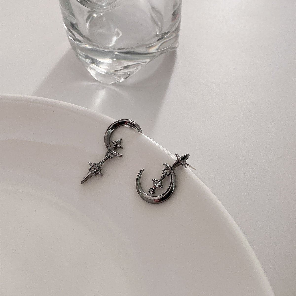 Moon Pendant Earrings