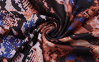 Backless hollow out halter self tie contrast print maxi dress
