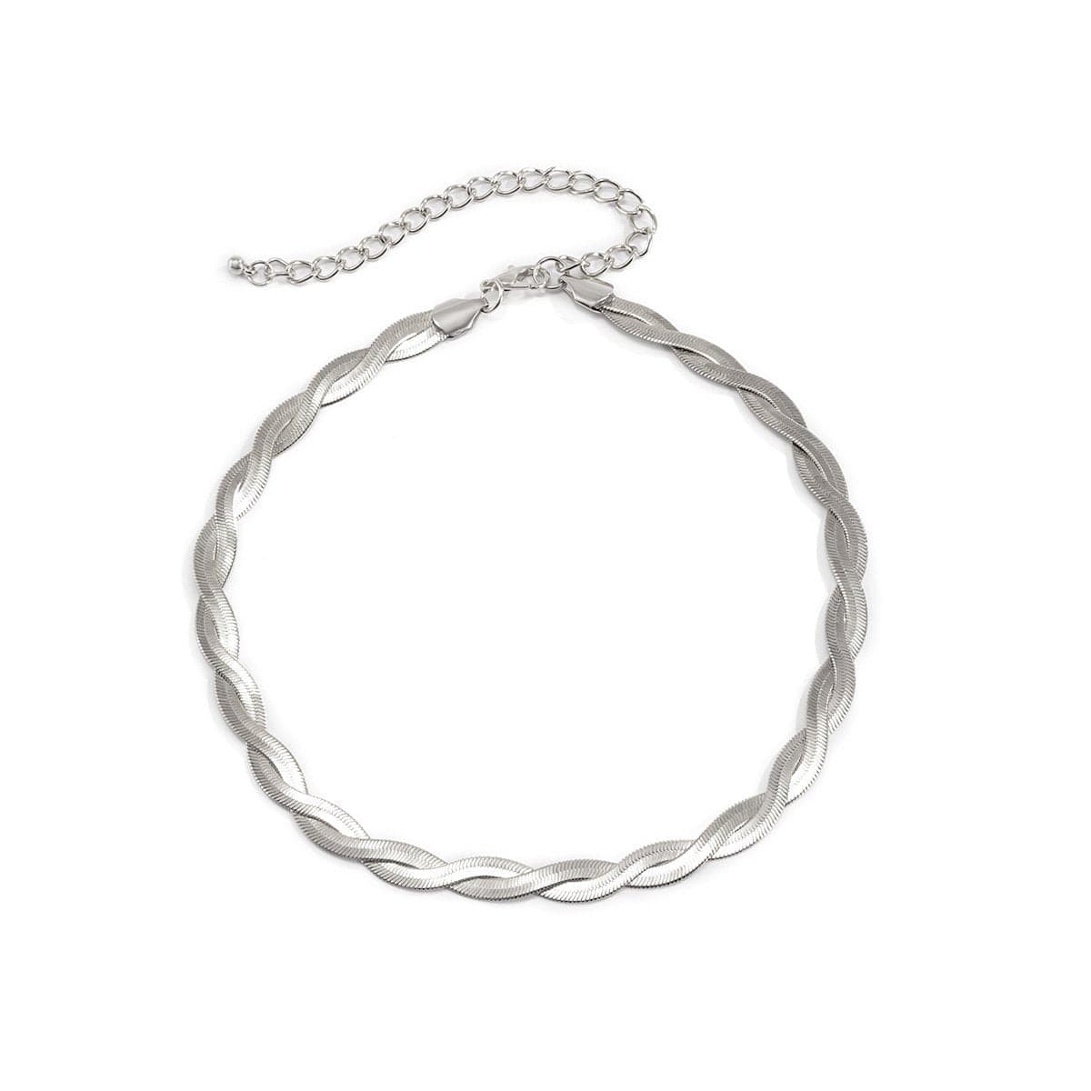 Snake Weave Choker Necklace