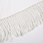 Irregular backless tassels self tie solid cami crop top