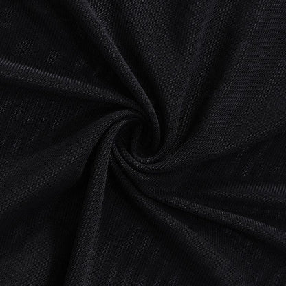 Transparentes, langärmliges Minikleid aus transparentem Netzstoff mit quadratischem Ausschnitt und Schlitz