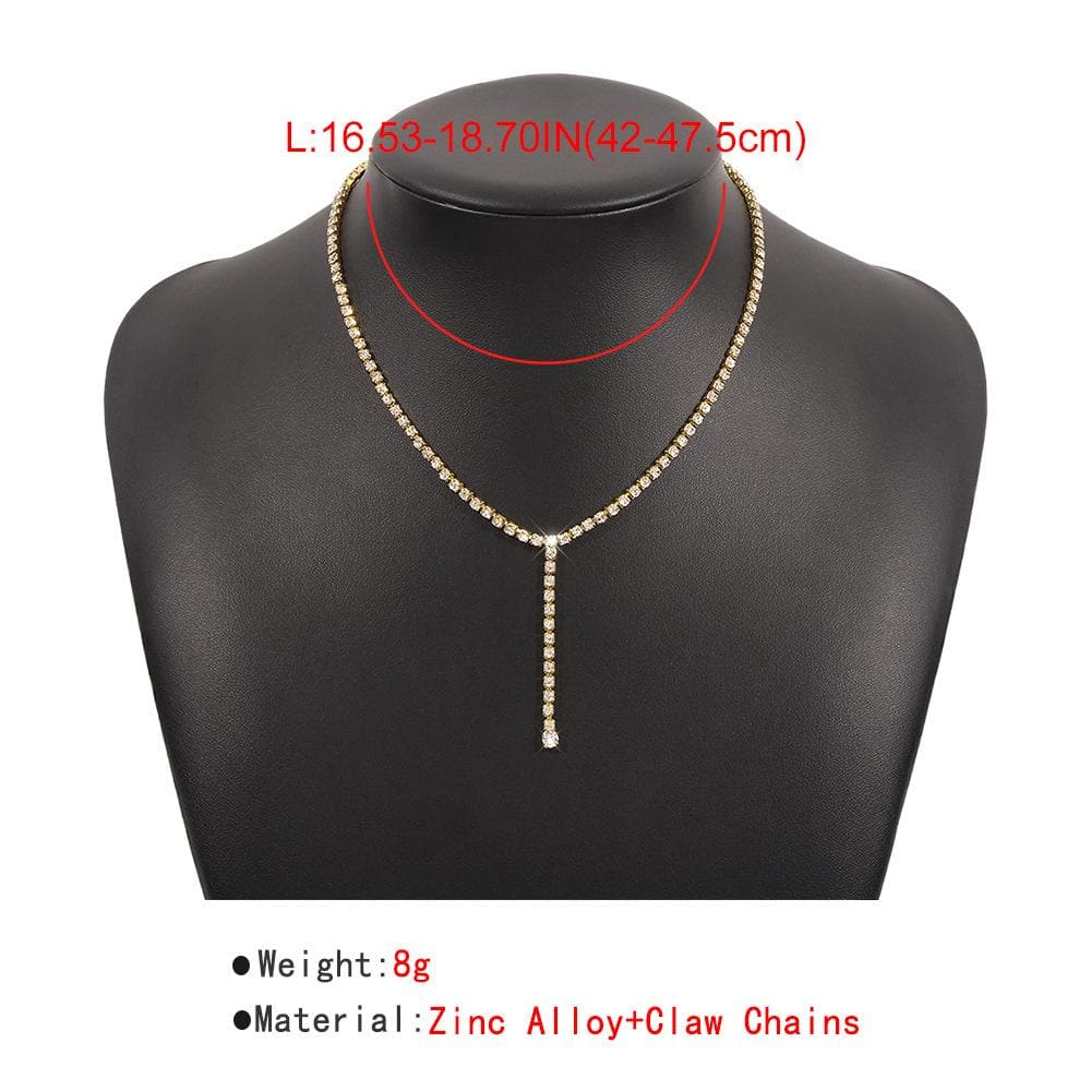 Rhinestone Choker Necklace
