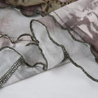 Top senza maniche a contrasto con volant a righe e patchwork in rete 