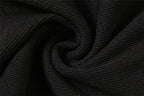 Mesh solid knotted long sleeve high neck patchwork 2 piece bodysuit