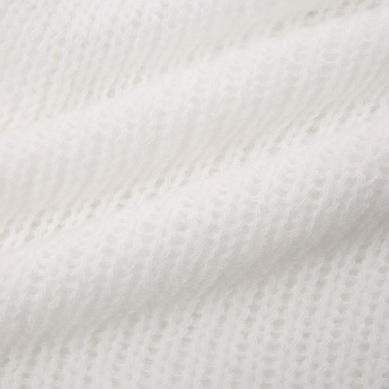 Top senza maniche in maglia con fiocco e schiena scoperta 