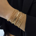 Schlangen-Kettenarmband mit 8 Teilen 