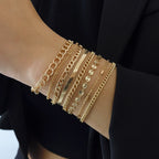 Schlangen-Kettenarmband mit 8 Teilen 