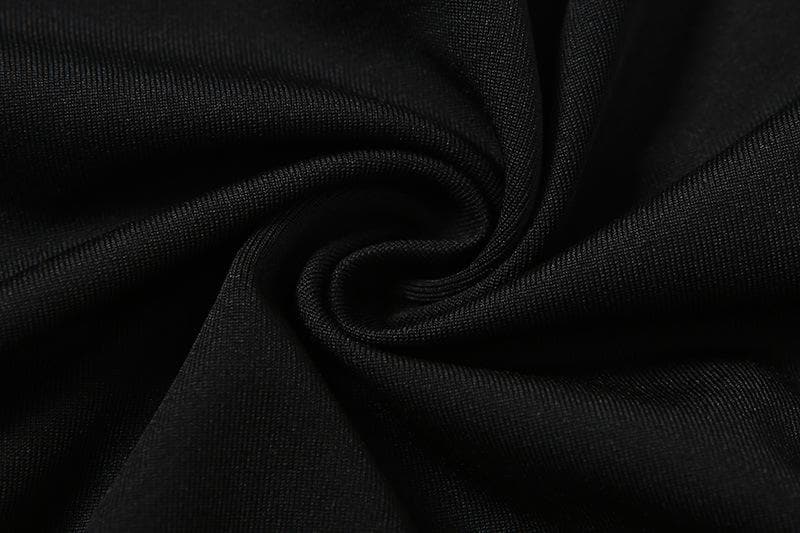 Ausgehöhltes, gekreuztes, vorn durchgehendes, rückenfreies Camisole-Hosenset 