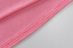 Completo gonna lunga con scollo quadrato, spalline sottili arricciate e schiena scoperta