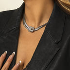 Knotted Snake Choker Necklace