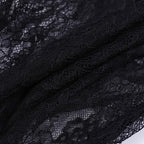 Top in pizzo con spalline sottili e allacciatura a V e schiena scoperta 