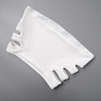 Hollow out backless solid ribbed tube crop top