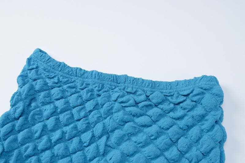 Neckholder-Hose mit überkreuzter Vorderseite, ausgehöhlter Rückenpartie, Waffelstruktur 