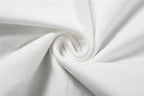 Top corto in due pezzi con scollo a giro e spalle scoperte a contrasto
