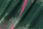 Tie dye v neck lace hem ruched cami mini skirt set